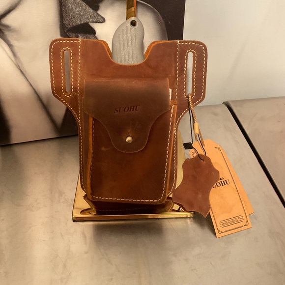 SOUOHU BELT HOSTER FOR TOOLS OR SMALL CELL PHONE 6 5/8 long 4 in wide - Picture 1 of 6